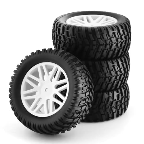 RC�J�[�p�^�C�� For HSP For HPI 15502 94107 94170 94155 94177 1/10 4�s�[�X�^�C���^�C���z�C�[��12mm�Z�p95mm RC�J�[�A�N�Z�T���[�A�b�v�O���[�h�����C��(White)