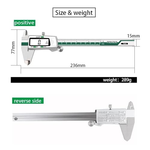 Herramienta de medicion de alta precision 0.01mm con pantalla de fracciones de pulgada 4
