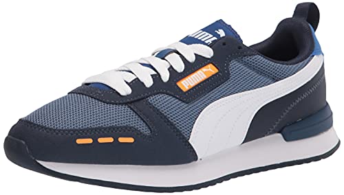 PUMA Tênis feminino R78, China Blue-puma Branco-Feitiço, 8.5