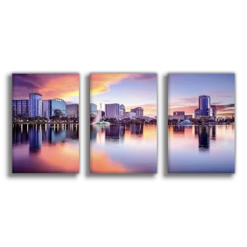 Impression sur toile Orlando d'horizon décorative 50x75 cm