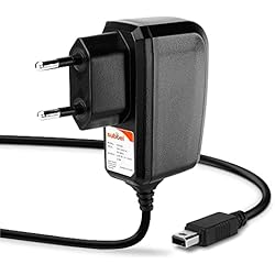 Cargador Original Wii U subtel® Cargador Compatible con Nintendo Wii U Gamepad, Cable de Carga System Connector 1.10m 1A para mandos/Consolas