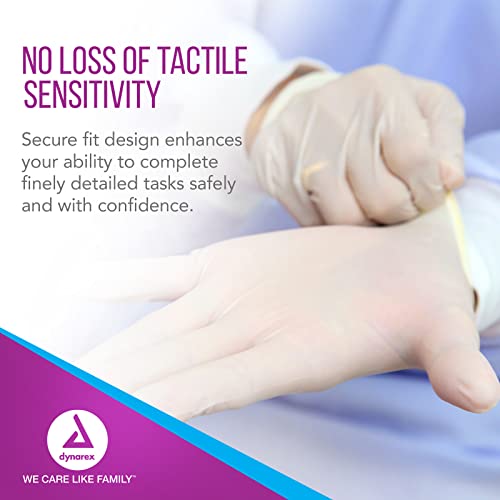 Dynarex Sterile Disposable Latex Surgical Gloves, Powder-Free, Sterilely Packaged In Pairs, Medical & Healthcare, Bisque, Size 9, 1 Case Of 200 Pairs #TOP3