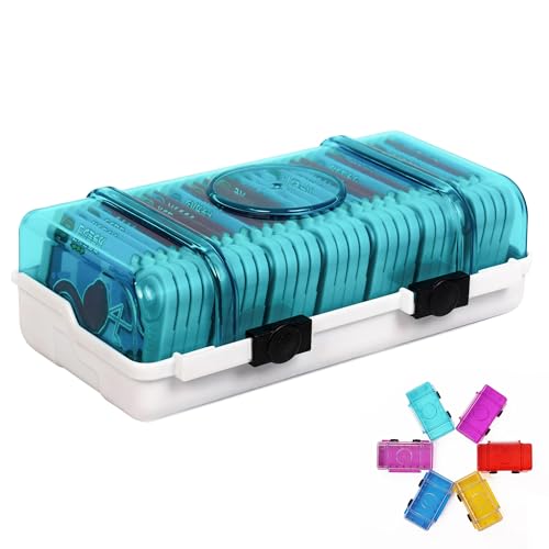 2025モデル フレンダトランク、28枚のフレンダピックを収納可能おもちゃ 電子玩具の整理と保管に適した専用収納ケース (白青)