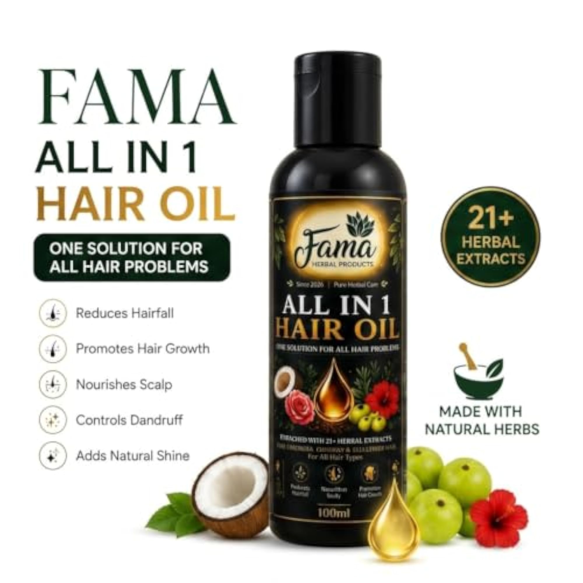All in 1 Hair Oil, 100ml
