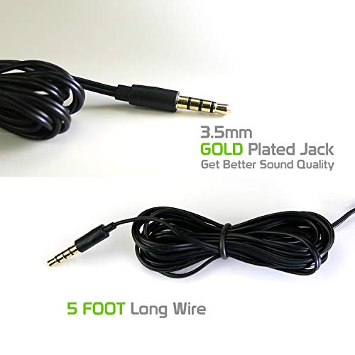 Cellet Hands-Free Over The Head Earpiece With Microphone Headset Compatible With Samsung Galaxy S10 S10+ S10E Note 9 Lg G8 V40 Moto G7 Huawei P30 Laptop Htc Zte Blackberry-3.5Mm Port Devices (Ep35O) #TOP4