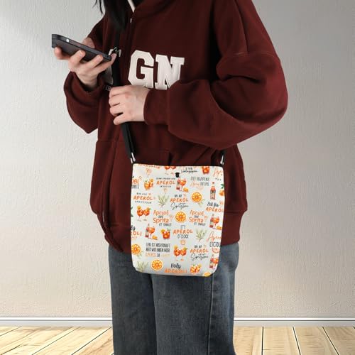 G2TUP Aperol Spritz Crossbody Bag Aperol Spritz Lover Gifts Aperol Cocktail Club Gifts Aperol Spritz Party Shoulder Bag4