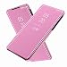 Produktbild FanTing Hülle für Xiaomi Poco F2 Pro,Halbtransparenter Spiegel Smart Cover, Hüllen für Xiaomi Poco F2 Pro -Roségold