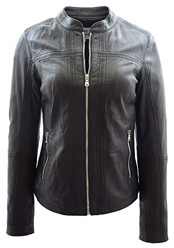 Veste de motard Tayla en cuir pour femme idéale pour vos sorties urbaines