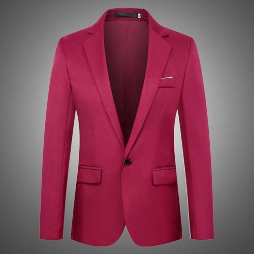 3 Pack Men's Blazers Suit Jacket Business Dressy One Button Pockets Slim Fit Suit Coat Wedding Outfits Jacket3