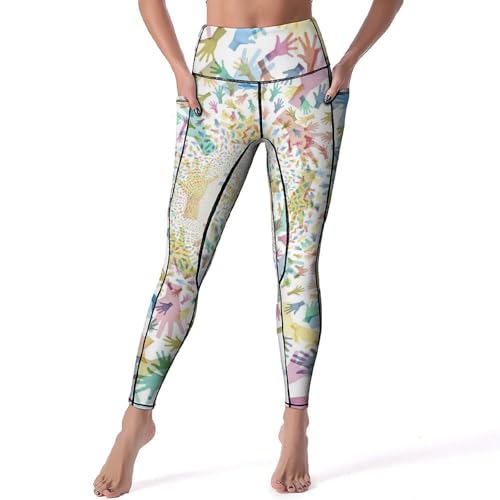 Leggings pour fitness taille haute anti-glissement taille S