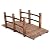 Giantex 5 FT Wooden Garden Bridge, Stained Wood Arc Footbridge with Railings, 400 lbs Capacity, Decorative Pond Bridge for Outdoor Garden Yard Backyard Creek Farm (Brown)