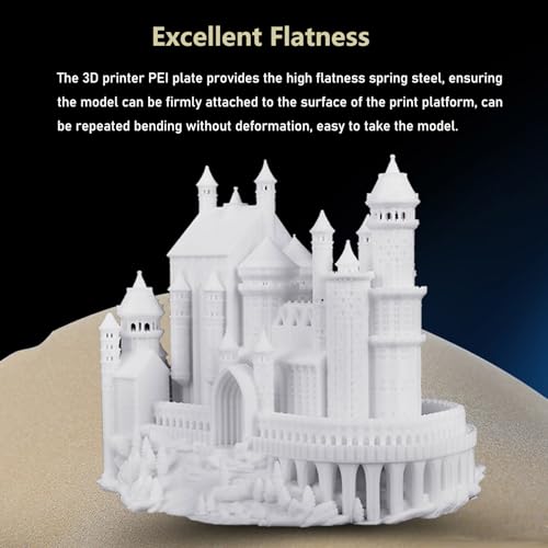 Ender 3 V3 KE PEI Spring Steel 235x235mm, Texture PEI Sheet Magnetic Flexible Heated Bed, Ender 3 V3 SE Build Plate for Creality K1C/K1/Ender 3 V3/Ender 3/Ender 3 Pro/Ender 3 V2/Ender 3 V2 Neo - Thumbnail 3