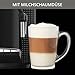 Krups Essential Kaffeevollautomat mit Milchschlauch, 2-Tassen-Funktion, LCD-Display, Einfache Reinigung, Kaffeemaschine, TÜV-Siegel, Schwarz, EA816031