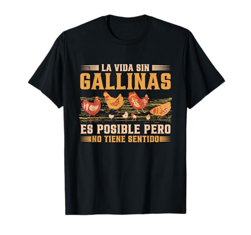 A vida sem galinhas é possível | galinheiro | t-shirt, Preto, S
