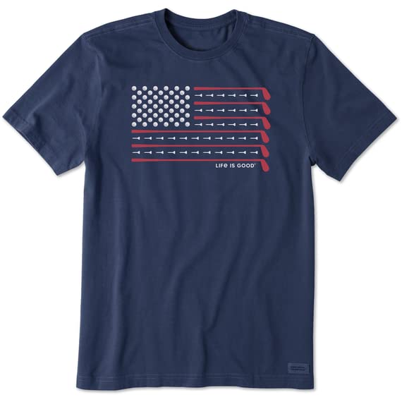 Life Is Good Women's Crusher Tee - Flow Flower Tall Flag Graphic T-Shirt