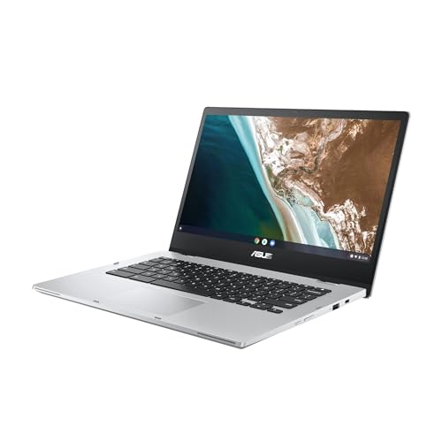 ASUS Chromebook CX1400CKA, Notebook da 14' Anti-Glare, Intel Celeron N4500, RAM 4GB, 128GB eMMC, Intel UHD Graphics 600, ChromeOS, Argento