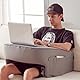cooloo8 Lesekissen für Gaming, großes Armlehnenkissen, Memory-Schaum-Bettruhekissen zum Lesen, Arbeiten, Spielen von Dampfdeck-Schalter oder Sitzen im Bett Boden Sofa (grau)