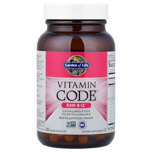 image for Garden of Life Vitamin Code Raw B-12-30 Capsules, 1,000mcg Whole Food 