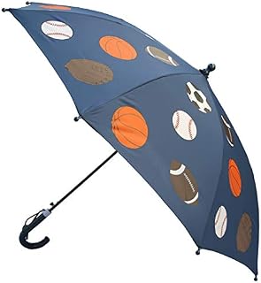 Foxfire for Kids Solid Pattern Umbrella Blue Basketball Football Soccer Baseball