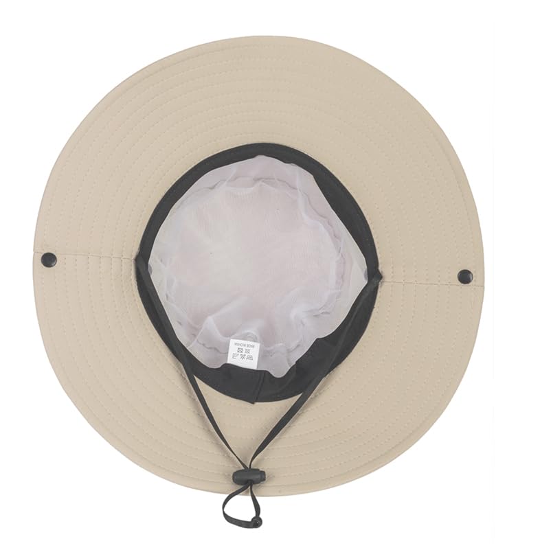 Kids Bucket Sun Hats Wide-Brim Outdoor Sun-Protective Breathable Fishing Hiking Beach Boonie Hat3