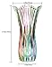 Flower Vase Large Size11.8 inch Phoenix Tail Shape Thickened Crystal Glass for Home Decor, Wedding or Gift
