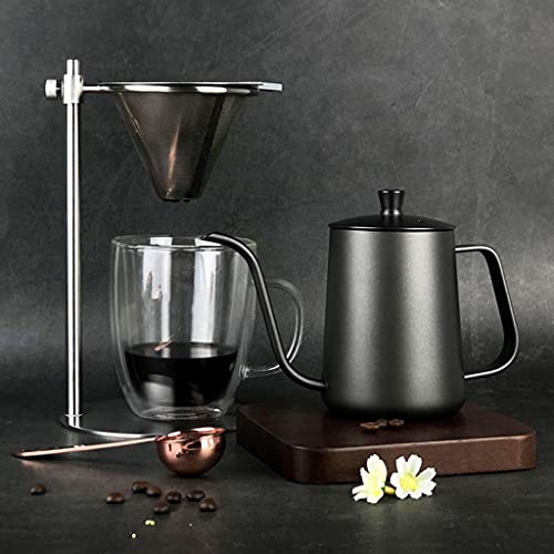 Cafetera de goteo ajustable de acero inoxidable miniatura 5