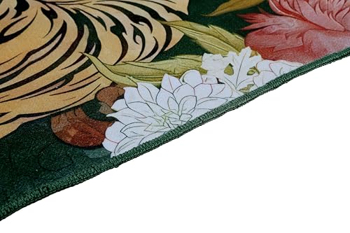 Image of BLUSH & BLOOM 4 x 6 Feet Area Rugs Washable Rug: Modern Animal Print Living Room Rug Soft Anti-Skid Thin Carpet Indoor Floor Non-Shedding Carpets for Bedroom Dining Farmhouse Nursery Home Office
