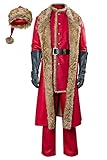 COSSCOS Adult Christmas Suit Jacket Hat Movie Cosplay Costume Winter Thick Outfit Cool Fur Uniform