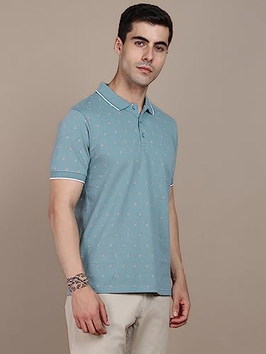 Image of Dennis Lingo Printed Polo Tshirt for Men