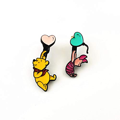 Anime Cartoon Metal Winni Pooh Stud Earrings Gifts For Woman Girl(1) #TOP1