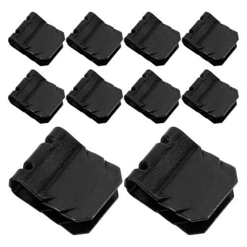 Clips de fijación para guardabarros de coche negros con 100 grapas de hierro para motor
