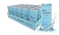 Sprudelwasser aus der Dose - No Plastic Water - Ocean52. Mineralwasser mit Kohlensäure – Packung mit 24 Einheiten x 33 cl. Mineralwasser mit Kohlensäure in der Dose. Mineralwasserpackung 24.