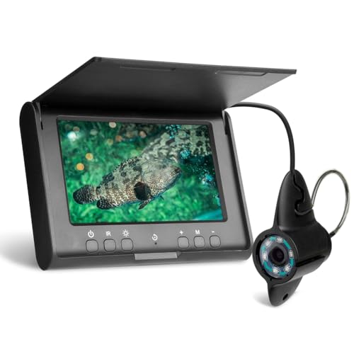 Détecteur de poissons 4,3" avec câble 15m et vision nocturne pour une surveillance visuelle