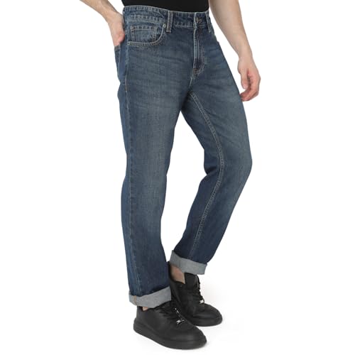 Image of Spykar Men's Mid Rise Regular Jeans