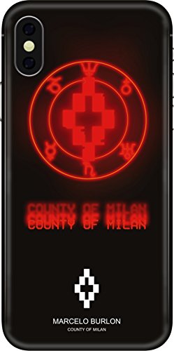 Cover Marcelo Burlon iPhone X - Never Sleep