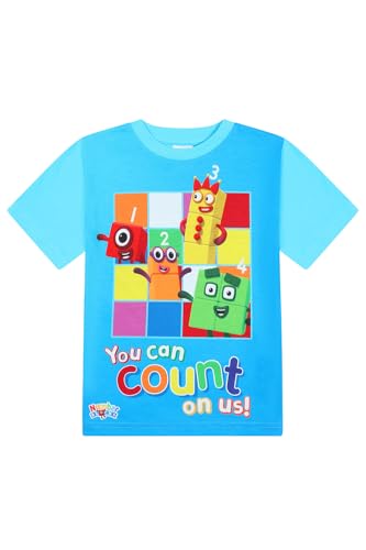 Numberblocks Boys Girls 3 Pack Kids T-Shirts Childrens Multipack Tshirt (7-8 Years) Multicolor - Image 4