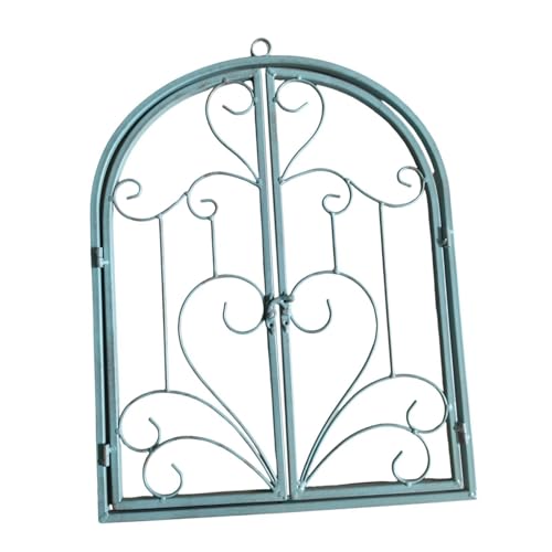 Arched Window Frame Decor Metal Scroll Wall Decor Farmhouse Rustic