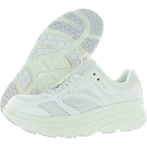 HOKA ONE ONE Men's X EG Bondi B Running Sneaker Shoes, White (Size 11.5 M US)