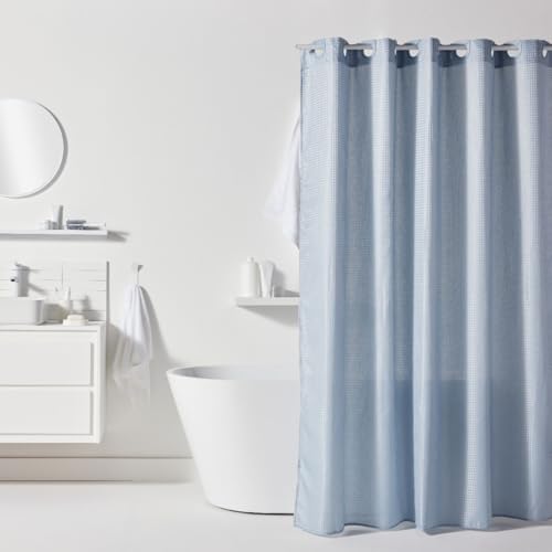 Rideau de Douche gauffré 180/200 Polyester Blue Utility