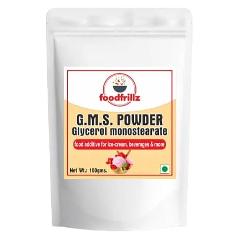 foodfrillz GMS Powder (Glycerol Monostearate) 100 g Single Pack Cover