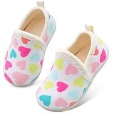 Lefflow Toddler House Slippers Girl Baby Walking Shoes Toddler Slip On Childrens Slippers Outdoor Colorful Size 7