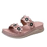 Sandals For Women Waterproof And Arch Support, Women's Casual Open Toe Slippers Breathable Thick-Soled Outdoor Indoor Flip Flop Sandals Dressy