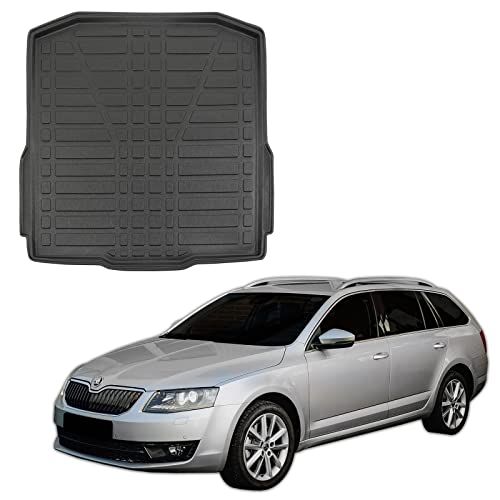 SCOUTT Kofferraumwanne TPE für Skoda Octavia 3 Kombi 2013-2019 Schwarz