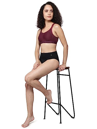Image of Jockey MI11 Women Wirefree Non Padded Microfiber Elastane Stretch Full Coverage Active Sports Bra with StayDry Treatment