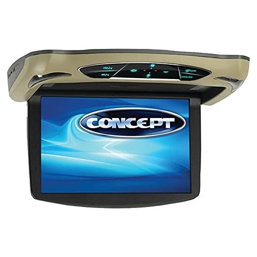 Concept CFD105 10.1-Inch Flipdown-DVD 3-Color Cover (Renewed)