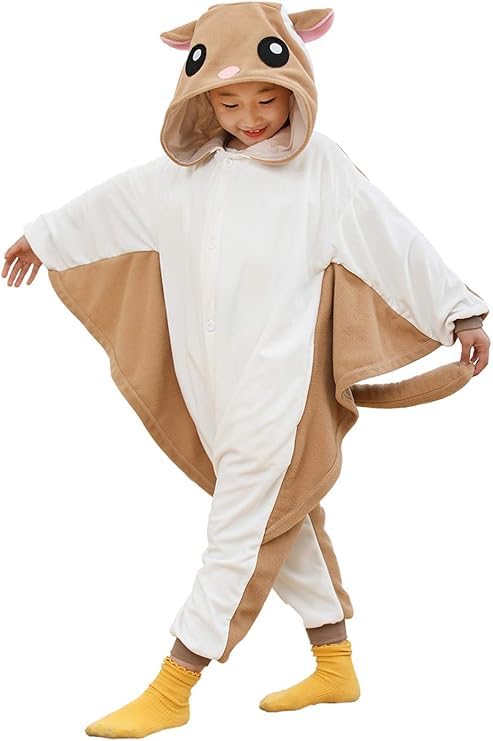CuteCosplay Unisex Kids Onesie Animal Cosplay One-Piece Pajamas Christmas Halloween Costumes