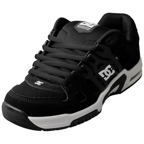 DC Shoes At-2 baskets de skate homme noir et blanc pour le skateboard au quotidien