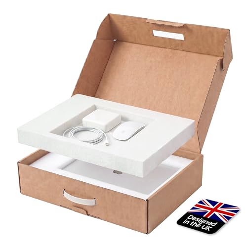 Laptop Shipping Box with Protective Foam Heavy Duty 10 to 17 Inch Laptops