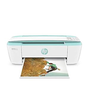 HP DeskJet 3755 Compact All-in-One Wireless Printer, HP Instant Ink, Works with Alexa – Seagrass Accent (J9V92A)