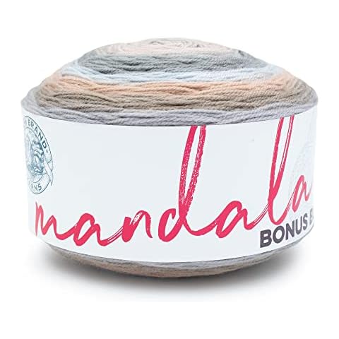 Lion Brand Yarn Mandala Bonus Bundle Yarn, 1 Pack, Chewy Cover